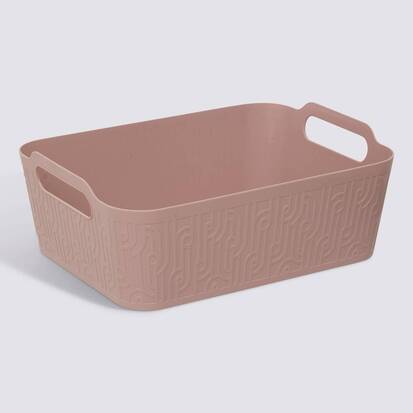 Panier en plastique, 6,7l, rose Arche