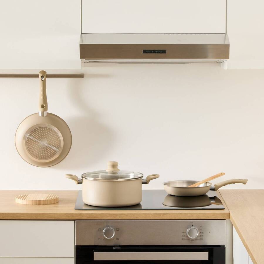 Faitout inox et aluminium, d.24 cm Solstice