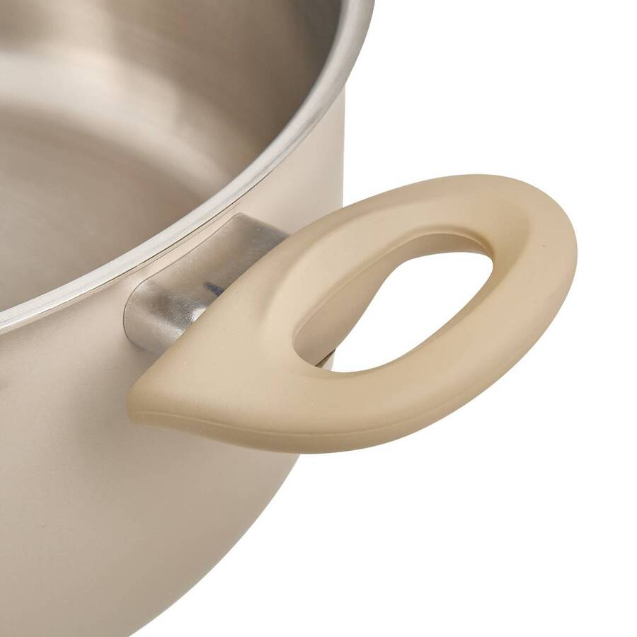 Faitout inox et aluminium, d.24 cm Solstice