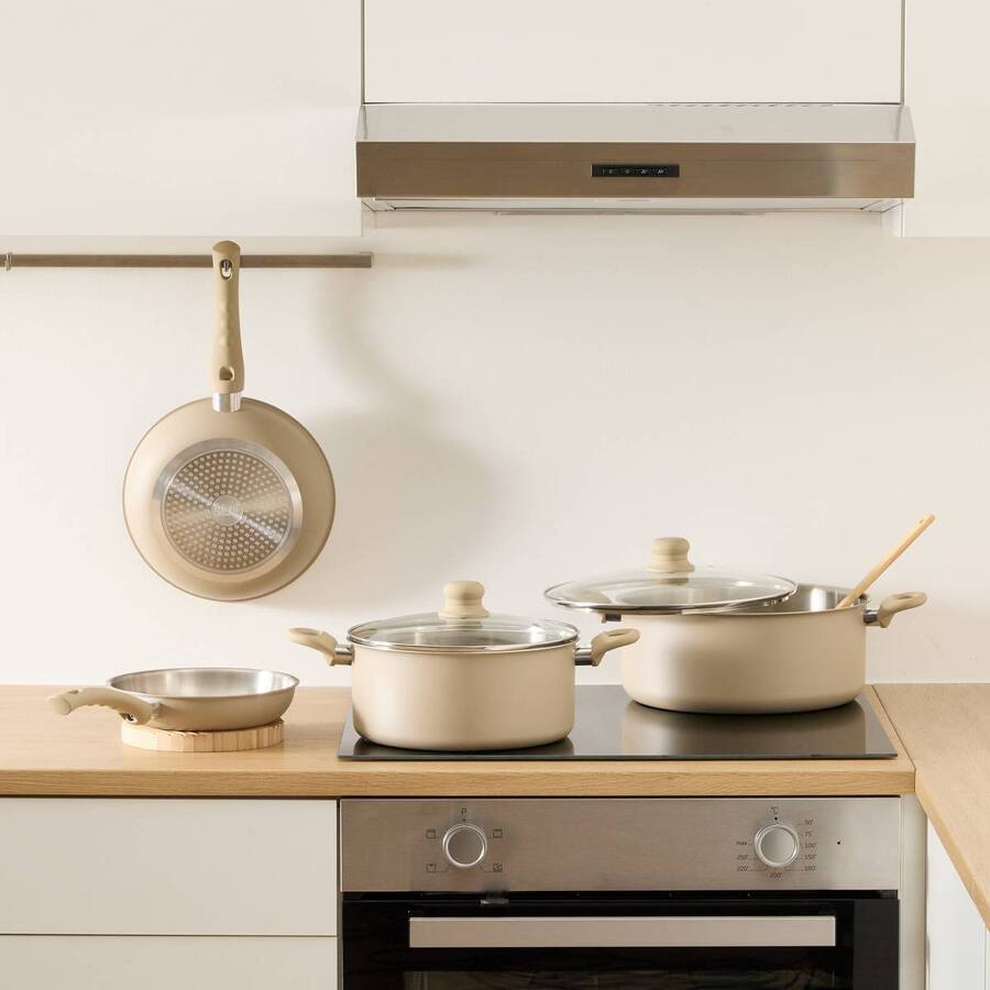 Faitout inox et aluminium, d.24 cm Solstice