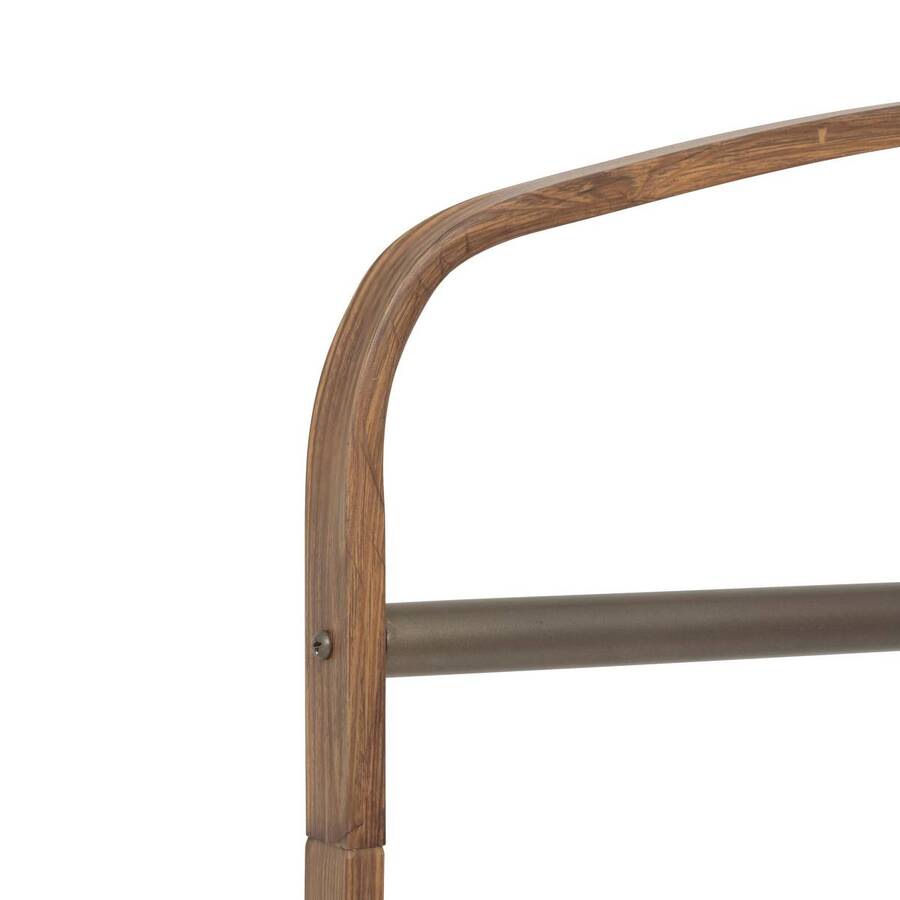 Portant à vêtements 2 étagères, marron Come