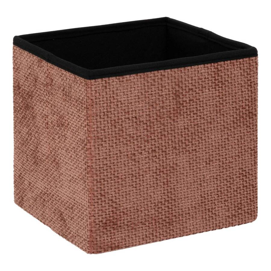 Pouf en mdf - panneau de fibres de bois, 31x31 cm, rose 