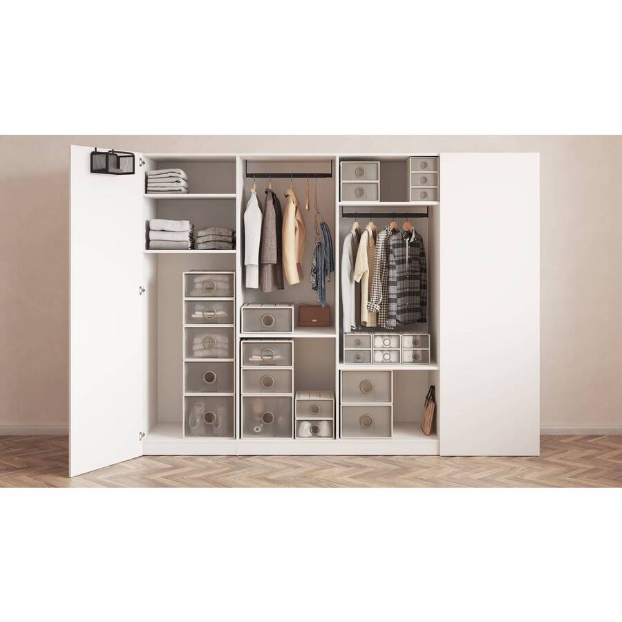 Tiroir en polystyrène choc, 30,5l, beige Tide'n stak