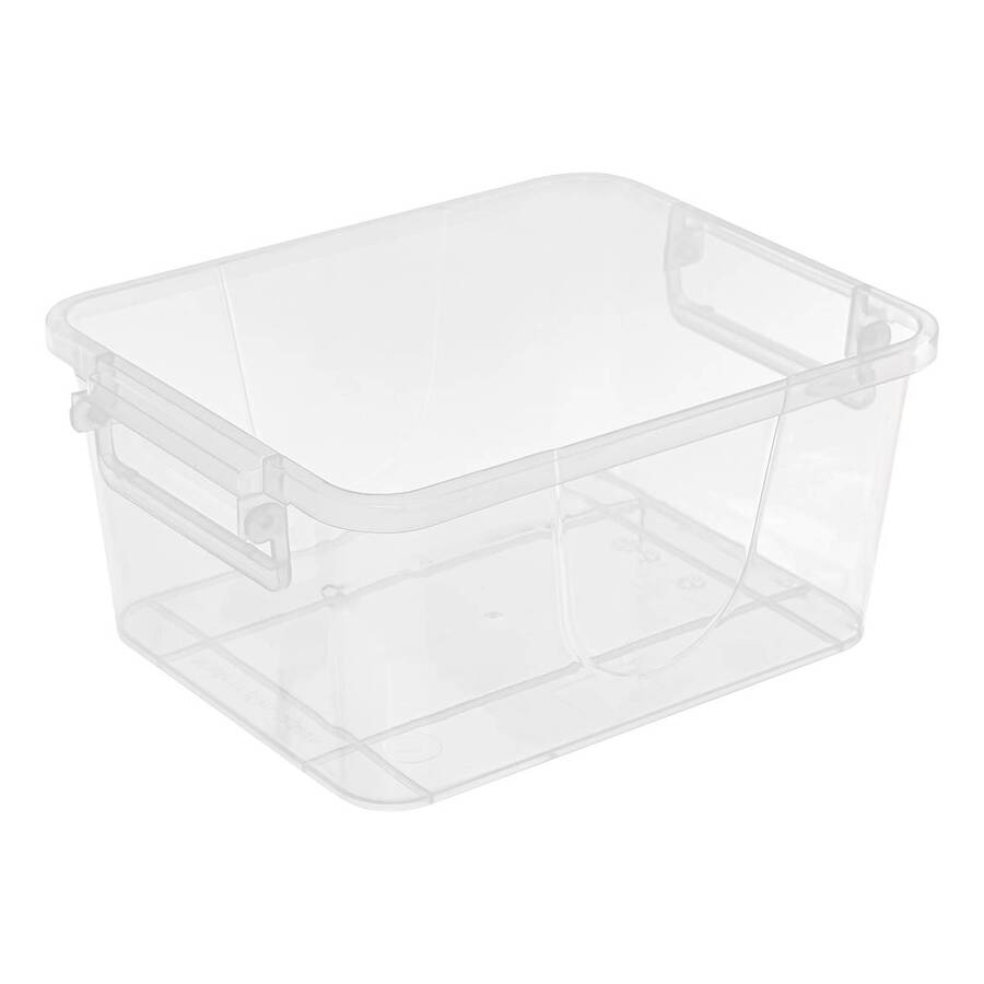 Lot de 5 boîtes de rangement, 5l, transparent Clippy
