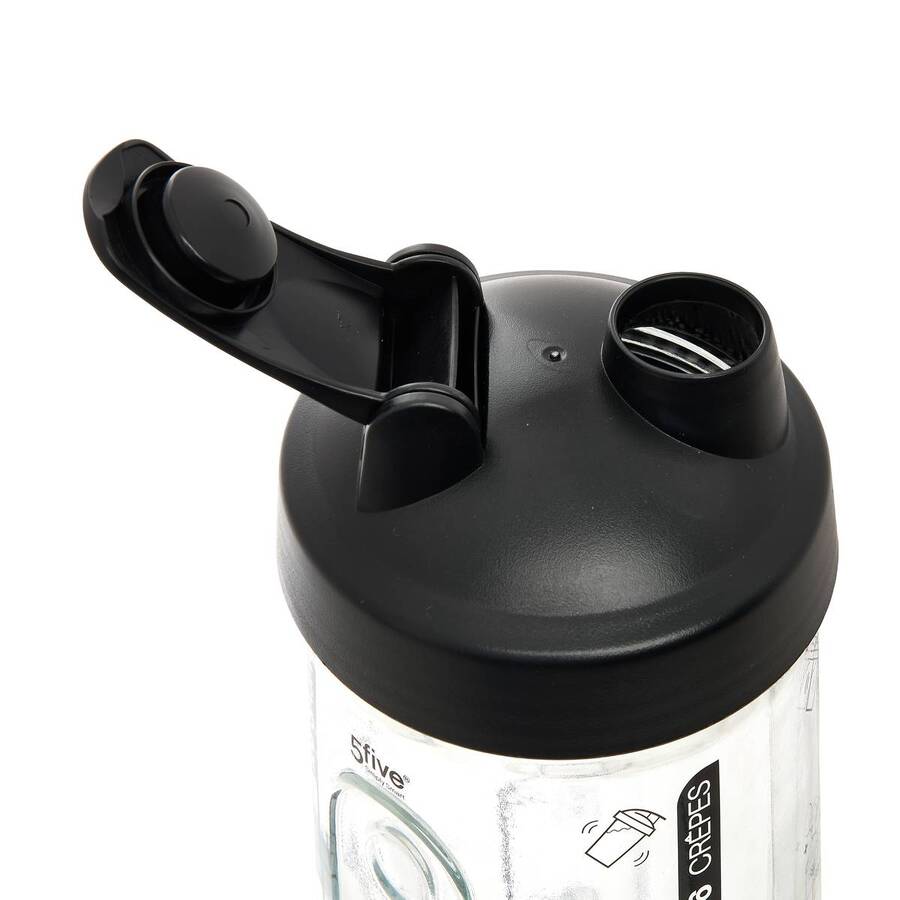 Shaker pour crêpes, 9,3x9,3x23 cm, transparent