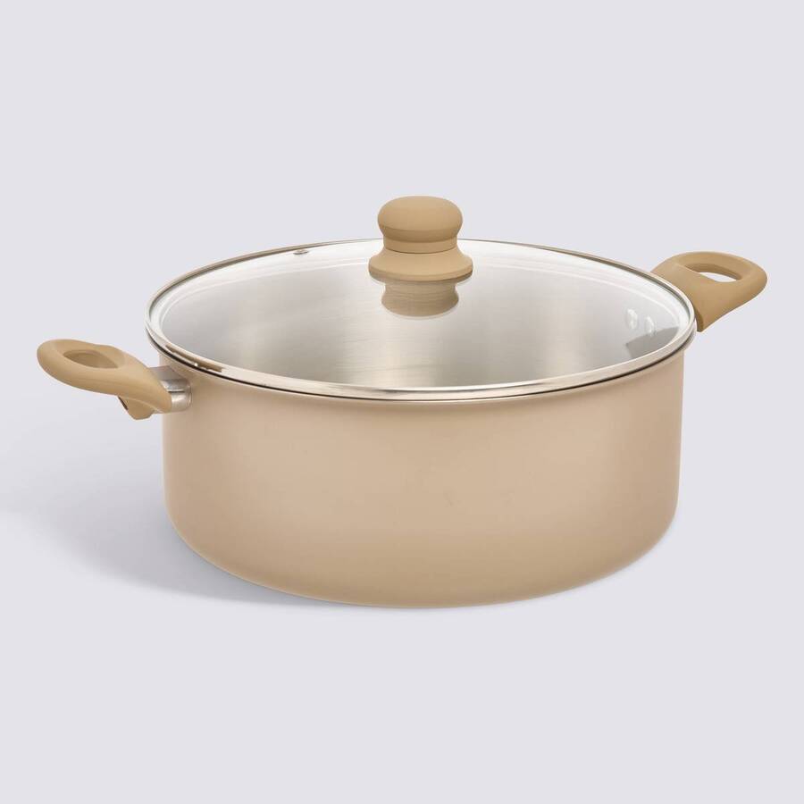 Faitout inox et aluminium, d.28 cm Solstice