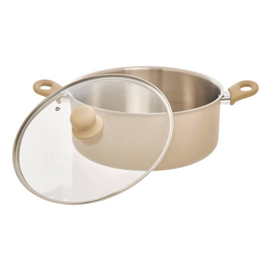 Faitout inox et aluminium, d.28 cm Solstice