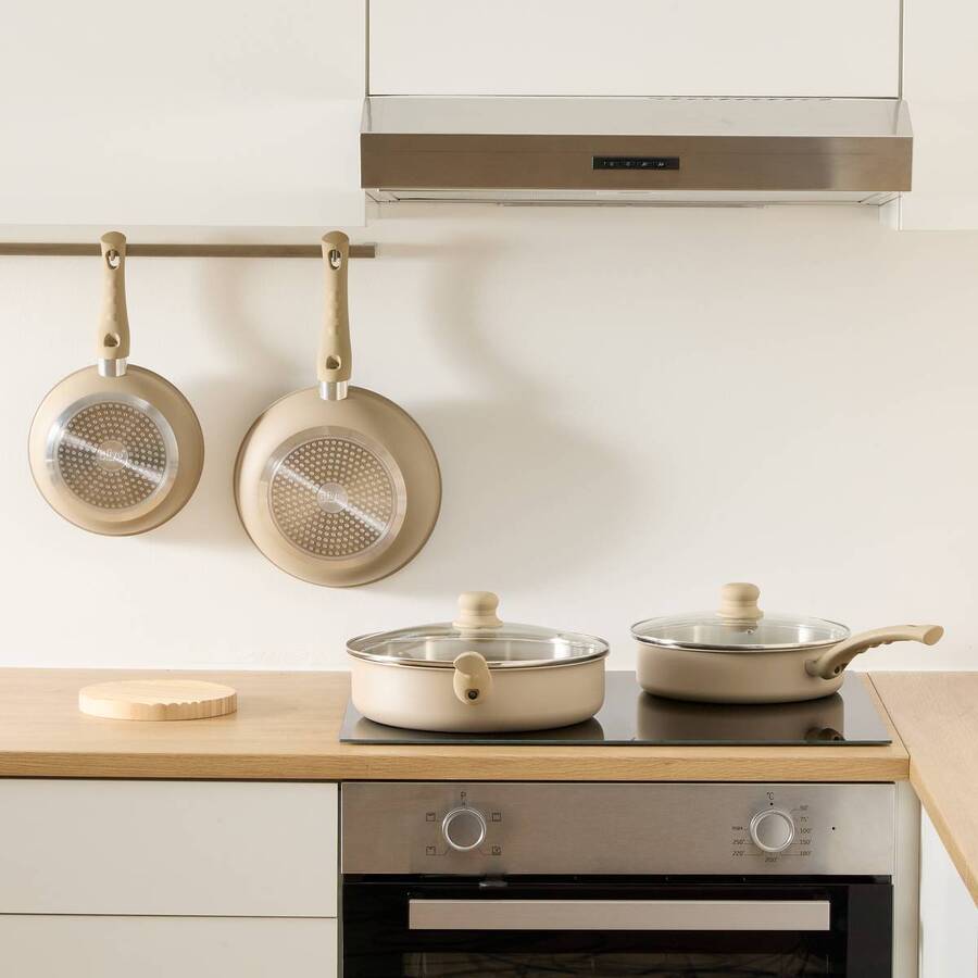 Sauteuse inox et aluminium, d.28 cm Solstice