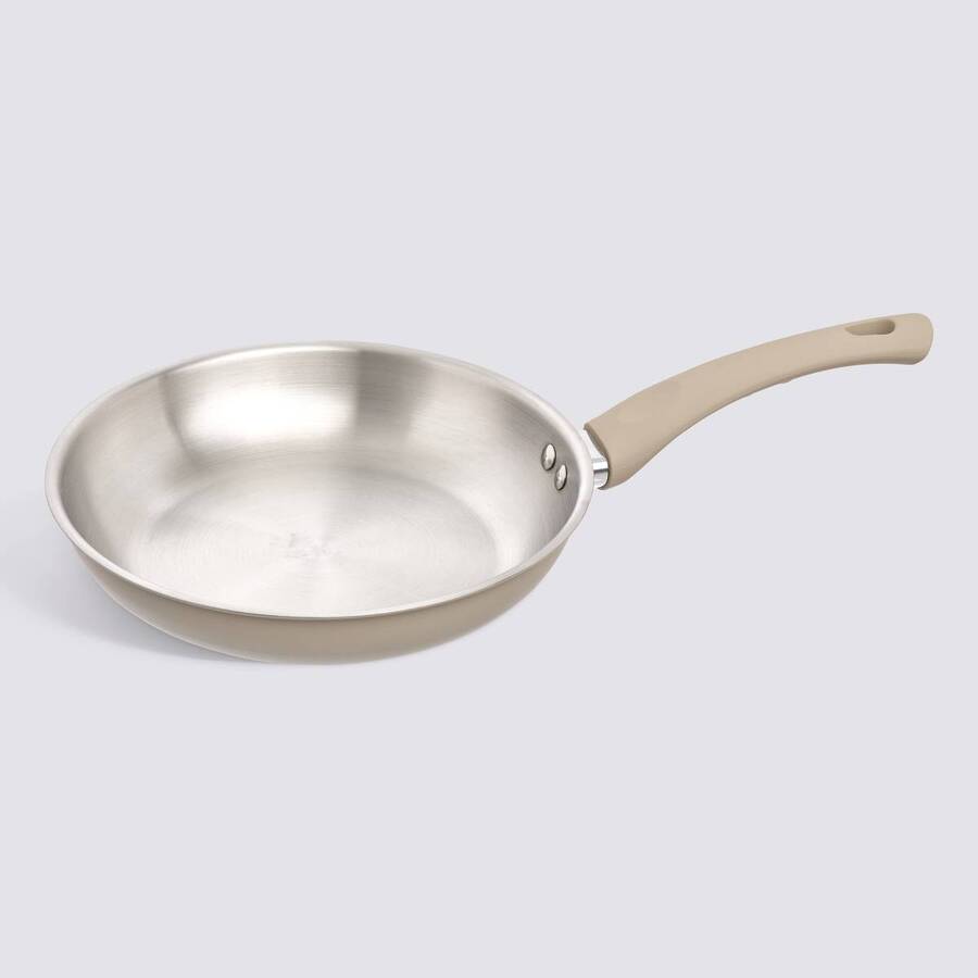 Poêle inox et aluminium, d.24 cm Solstice