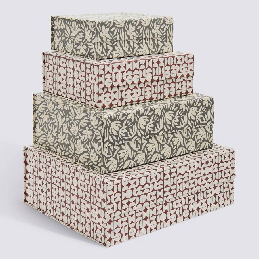 Lot de 4 boîtes de rangement, l.25/30/35/40 cm, multicolore Magnetbox