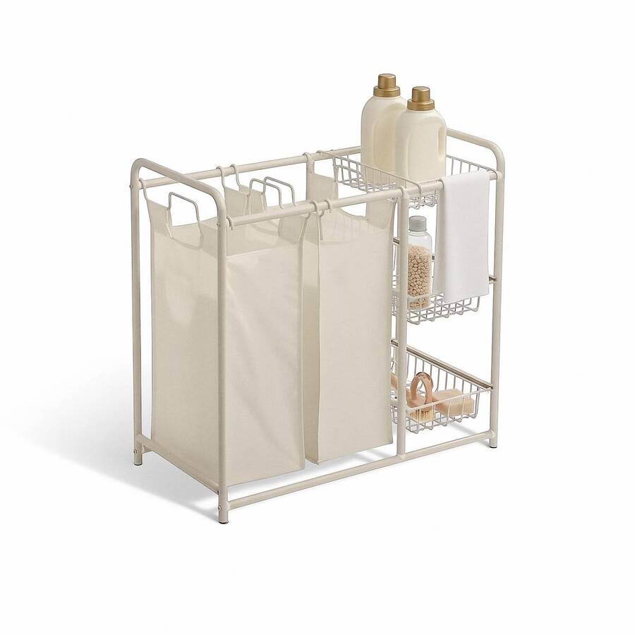 Panier à linge, blanc Linea