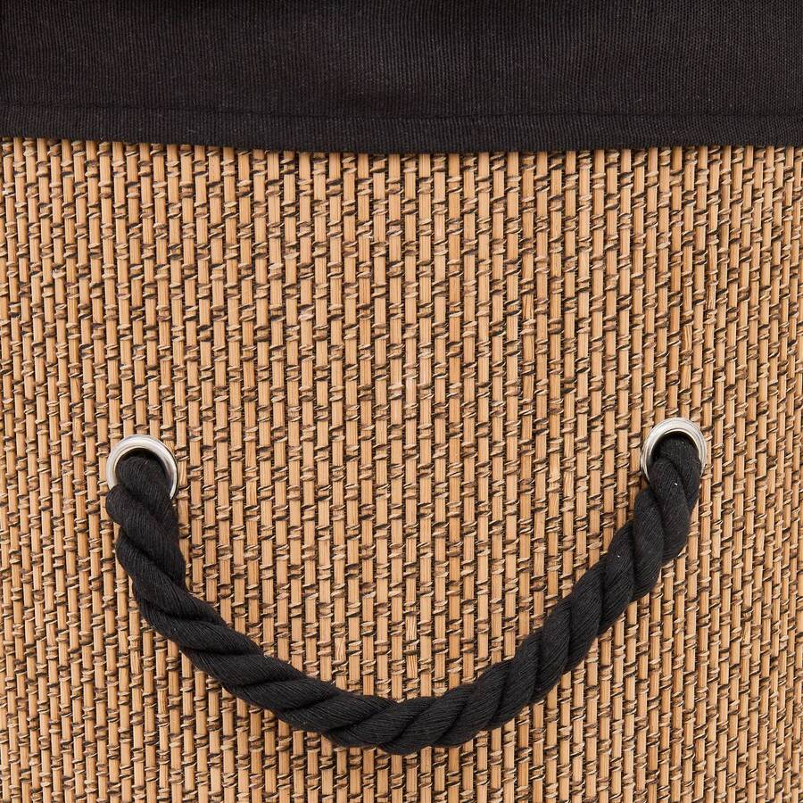 Panier à linge, 48 l, noir Stemy