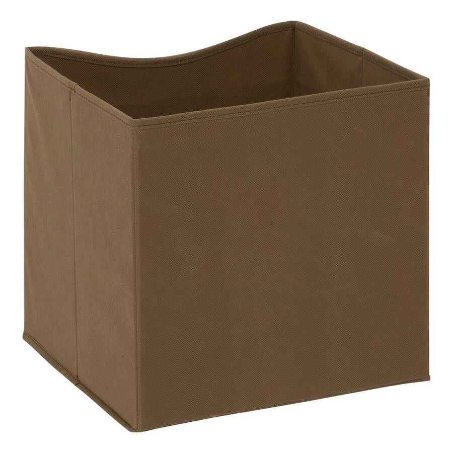 Boîte en mdf - panneau de fibres de bois, 31x31 cm, marron