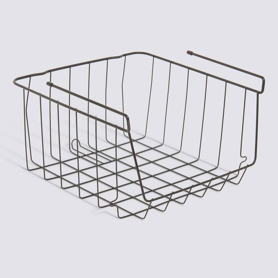 Etagère suspendue, 32x30x18,6 cm, noir Spacy