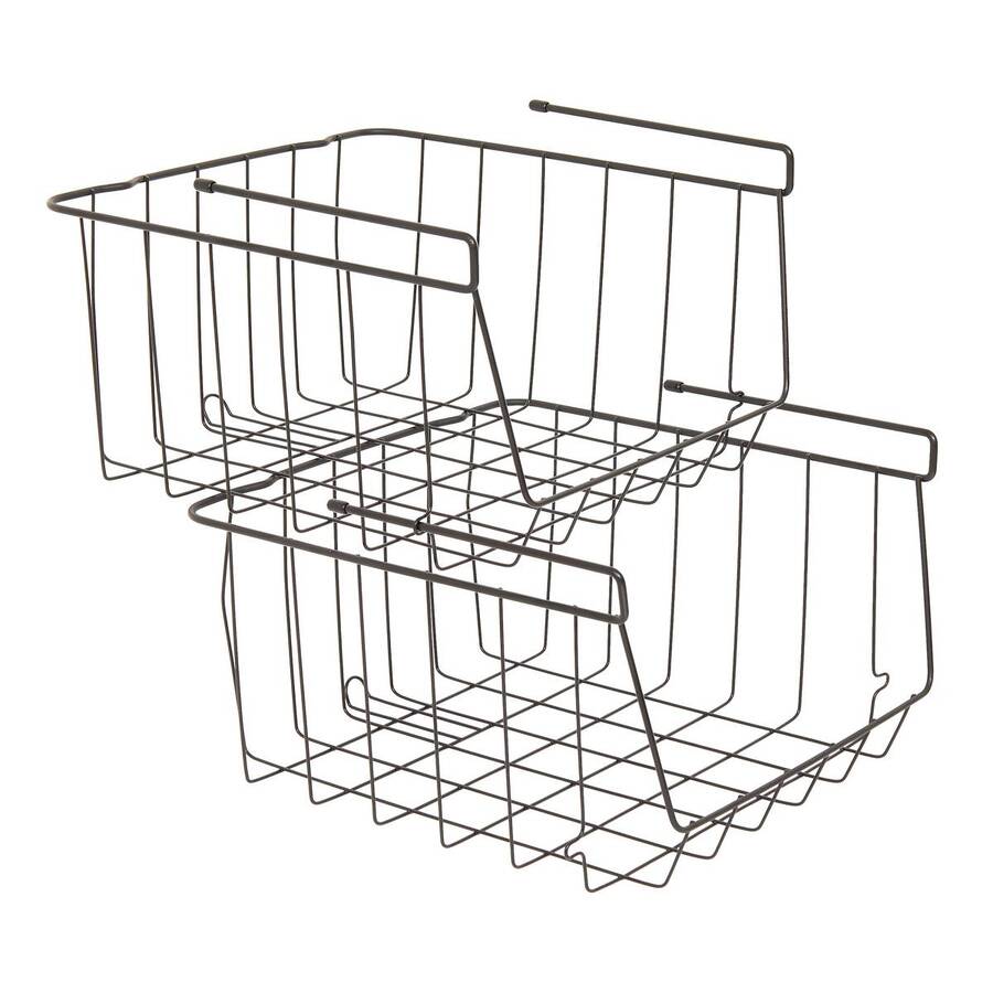 Etagère suspendue, 32x30x18,6 cm, noir Spacy