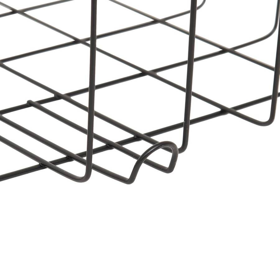 Etagère suspendue, 32x30x18,6 cm, noir Spacy