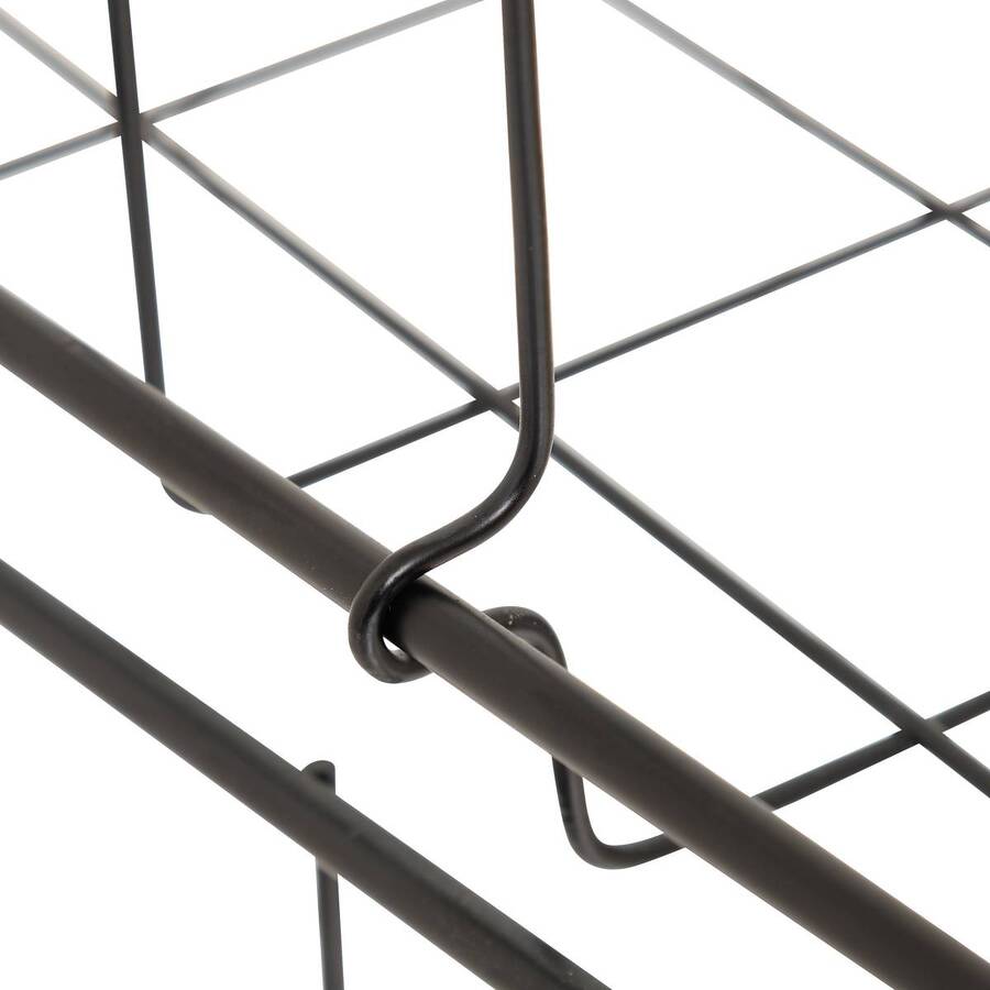 Etagère suspendue, 32x30x18,6 cm, noir Spacy