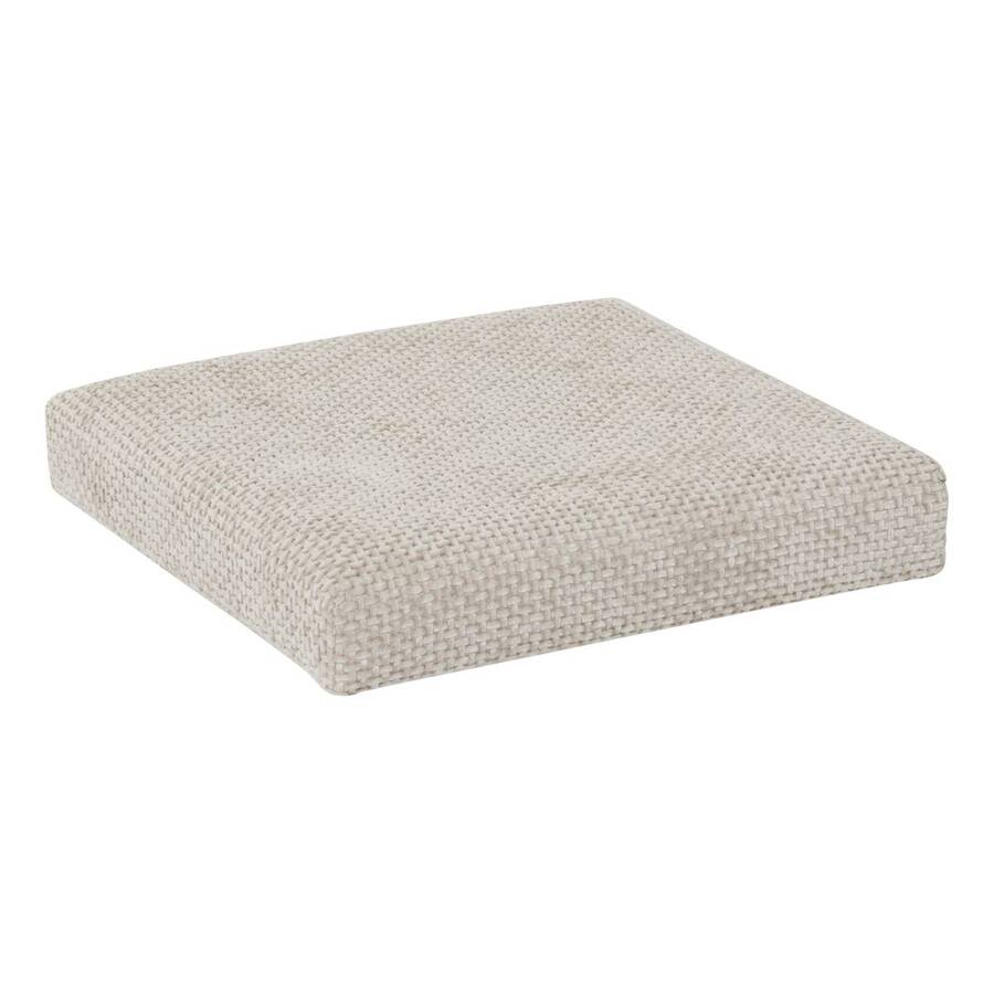 Pouf en mdf - panneau de fibres de bois, 31x31 cm, beige 