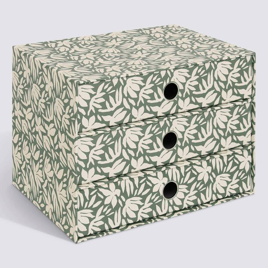 Tour, 3 tiroirs, 32x22x23 cm, laurier Florea