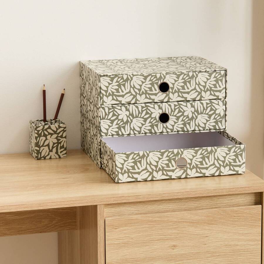 Tour, 3 tiroirs, 32x22x23 cm, laurier Florea