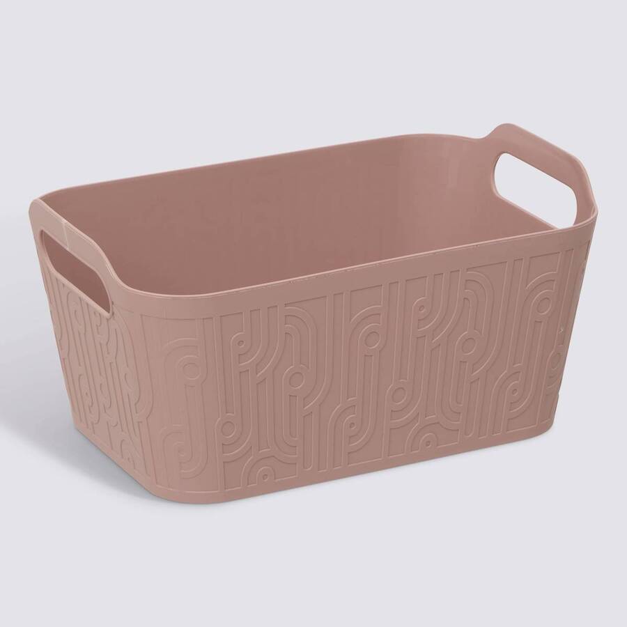 Panier en polypropylène, 4,5l, rose Arche