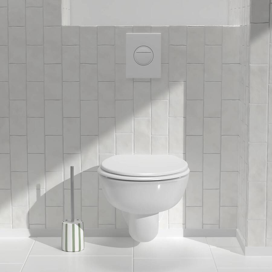 Brosse wc, vert céladon Strio