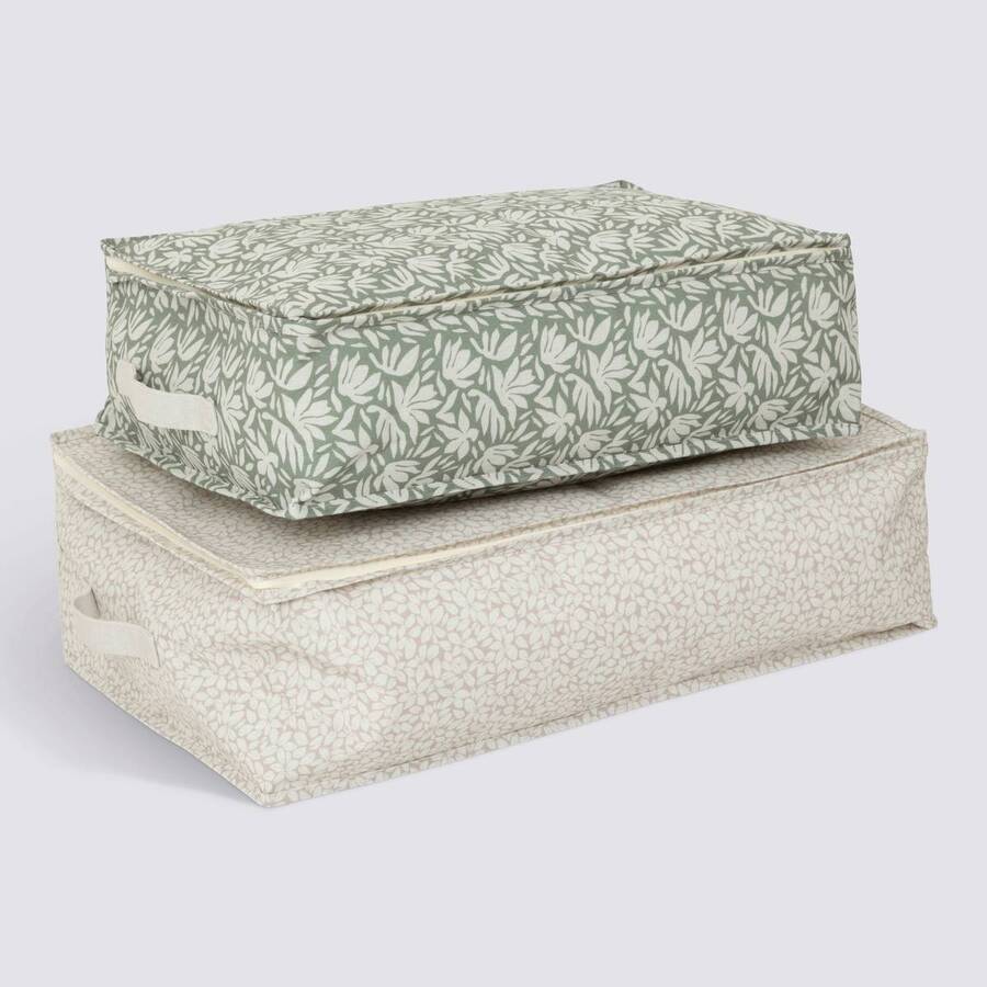 Lot de 2 housses de rangement, l.50/60 cm Florea