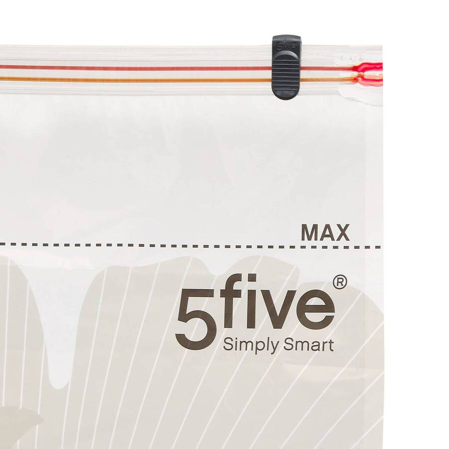 Lot de 5 sacs compresseurs, l.59/80/120 cm, transparent Airless