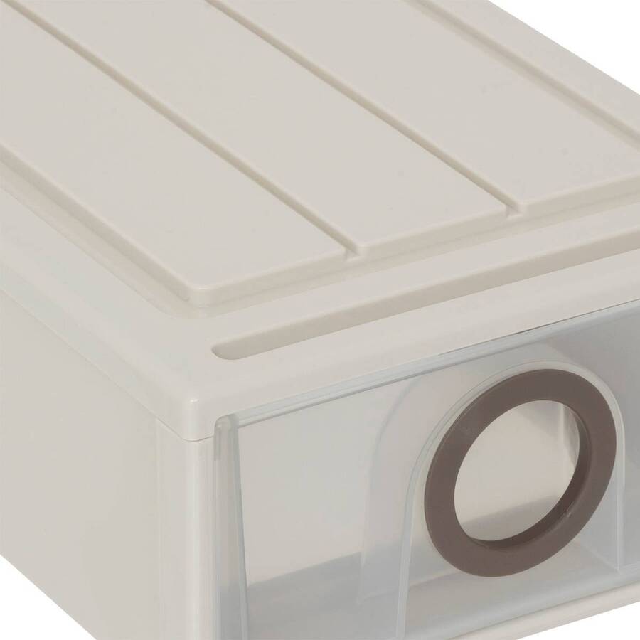 Tiroir en polypropylène, 2,5l, blanc Tide'n stak