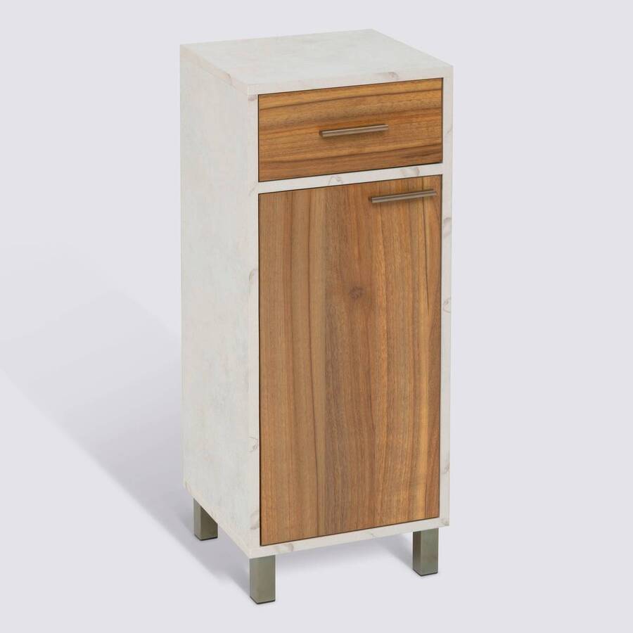 Meuble bas, 1 portes, 2 étagères Come