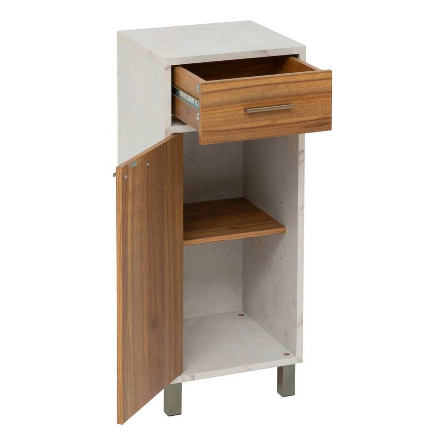 Meuble bas, 1 portes, 2 étagères Come