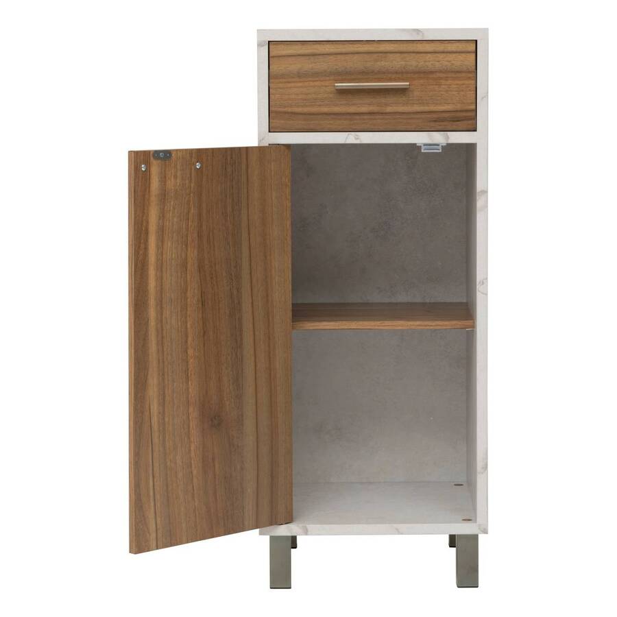 Meuble bas, 1 portes, 2 étagères Come