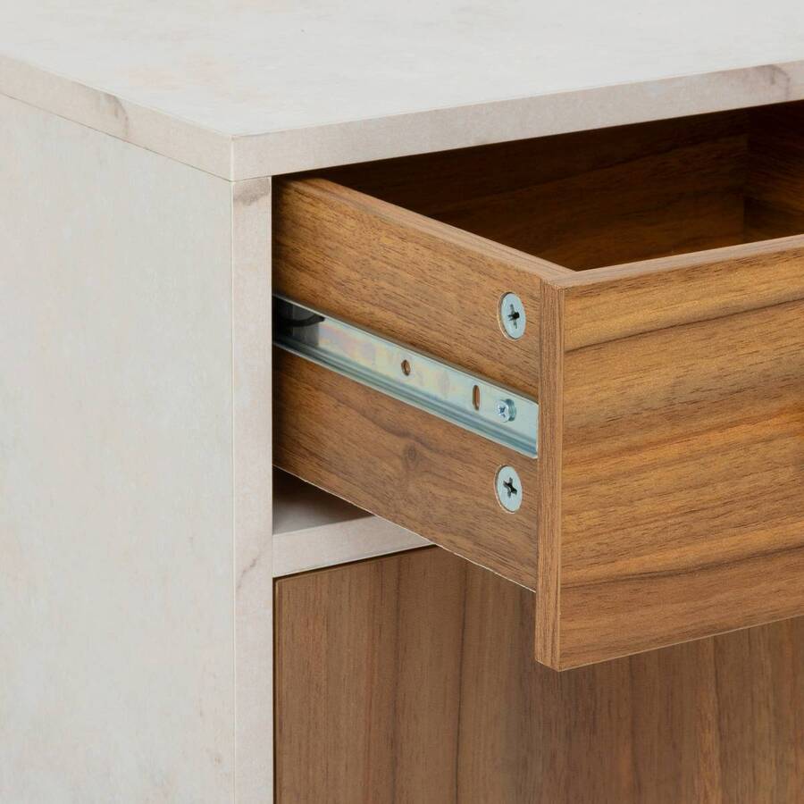 Meuble bas, 1 portes, 2 étagères Come