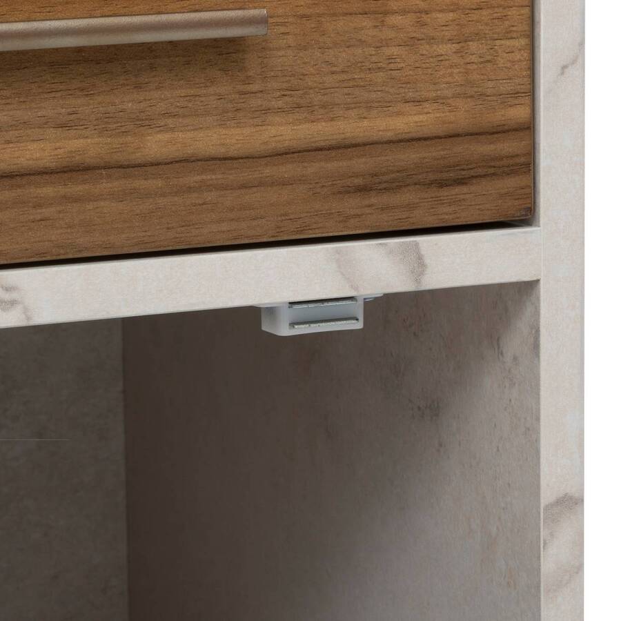 Meuble bas, 1 portes, 2 étagères Come