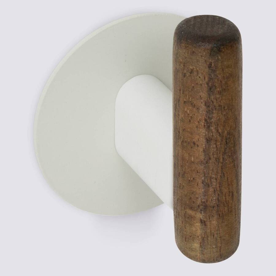 Lot de 2 patères adhésifs, beige Cassie