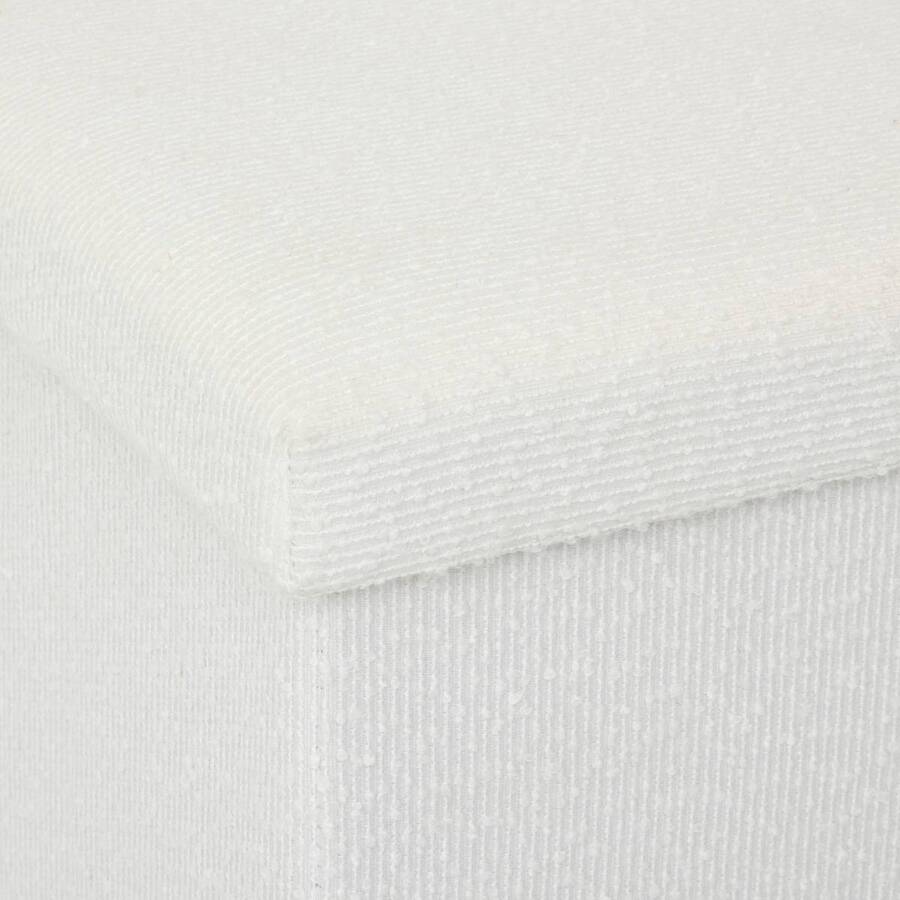 Pouf en mdf - panneau de fibres de bois, 31x31 cm, beige 