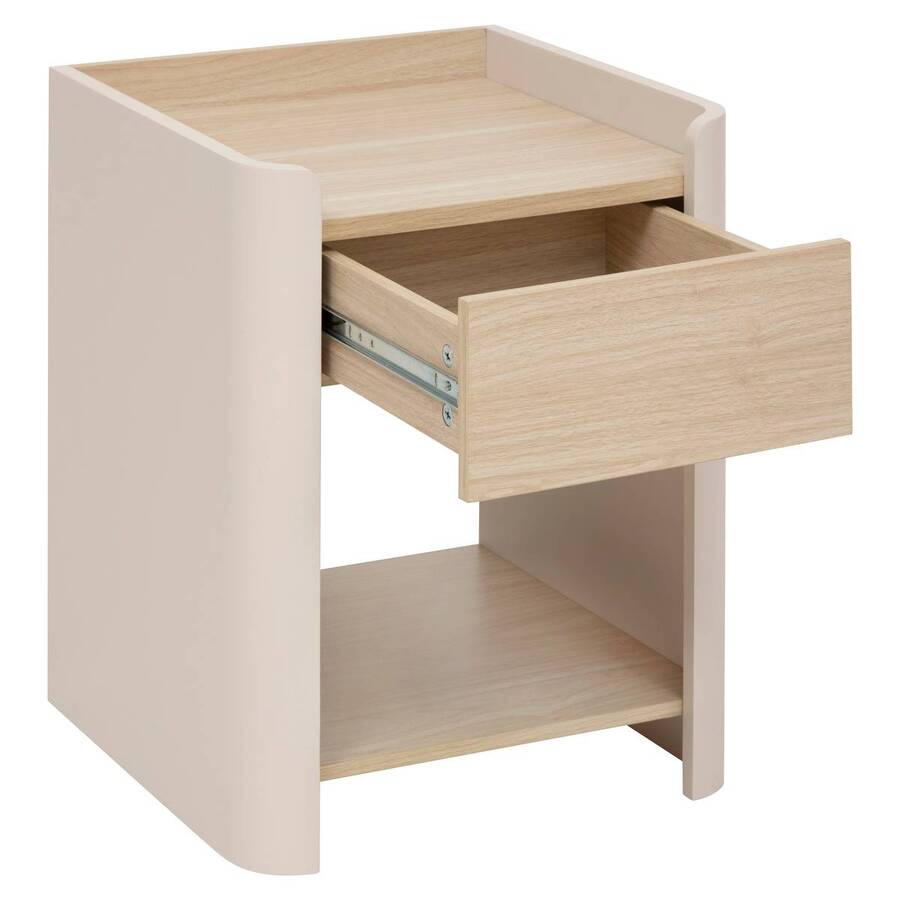 Table de chevet, 1 tiroir(s) Roundy