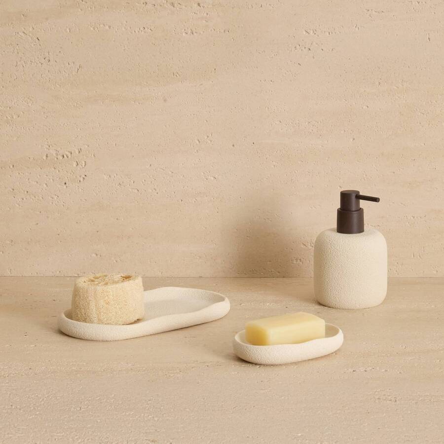 Distributeur à savon, 290 ml, beige Oleya