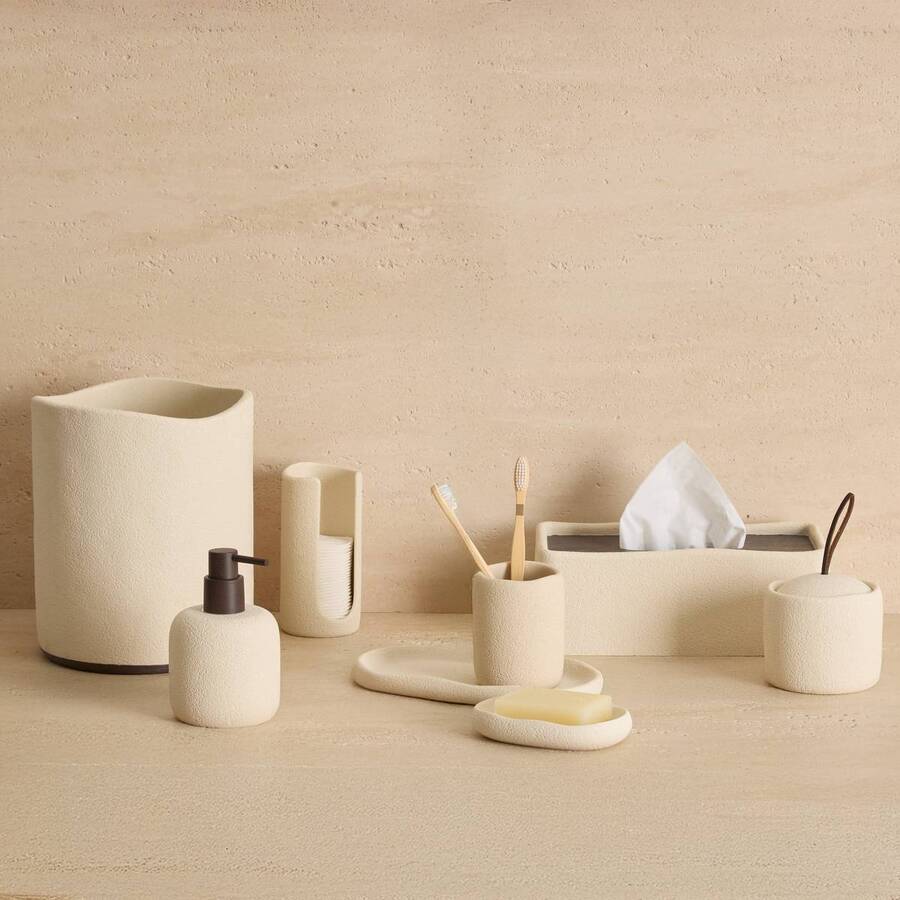 Distributeur de savon, 290 ml, beige Oleya