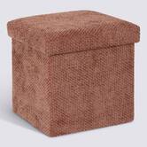 Pouf en mdf - panneau de fibres de bois, 31x31 cm, rose 