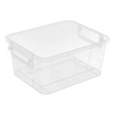 Lot de 5 boîtes de rangement, 5l, transparent Clippy