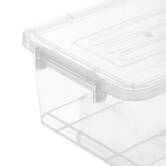 Lot de 5 boîtes de rangement, 5l, transparent Clippy