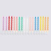 Lot de 20 bougies anniversaire 