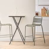 Table de bar, 50 places, beige Flexy plus