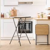 Table de bar pliante, 2 places, beige Flexy plus