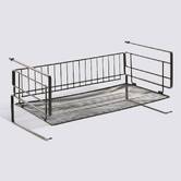 Etagère suspendue, 38,5x21,5x18,2 cm, noir Spacy