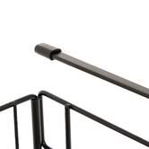 Etagère suspendue, 38,5x21,5x18,2 cm, noir Spacy