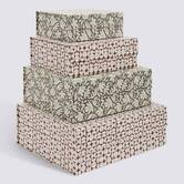 Lot de 4 boîtes de rangement, l.25/30/35/40 cm, multicolore Magnetbox