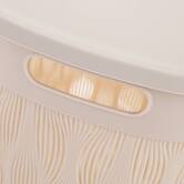 Corbeille à linge, 40 l, beige Leaf