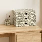 Tour, 3 tiroirs, 32x22x23 cm, laurier Florea